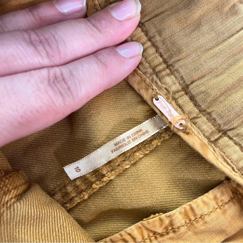 FREE PEOPLE Seamed Like The Real Thing‎ Straight Leg Trouser Pants size 10 - Picture 7 of 10